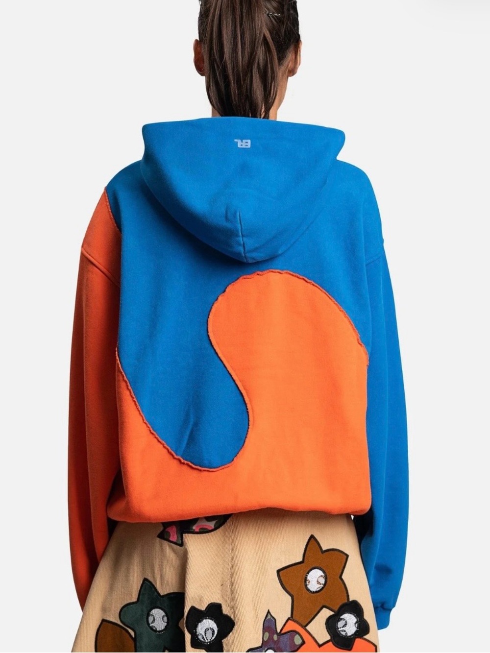 ERL blue & orange wave hoodie - Picture 3 of 10